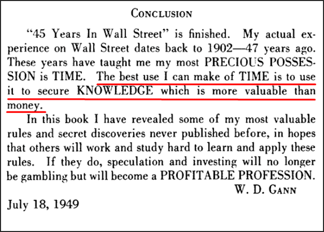 Law of Vibration WD Gann